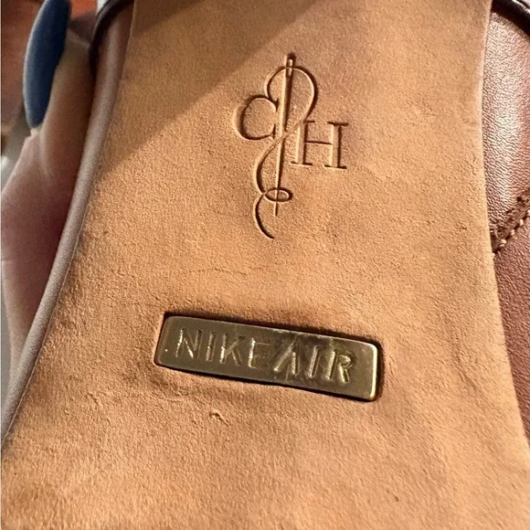 Cole Haan x Nike Air Poppy Bit Two-Tone Brown Heeled Leather Boots Size 9.5 - Picture 8 of 13